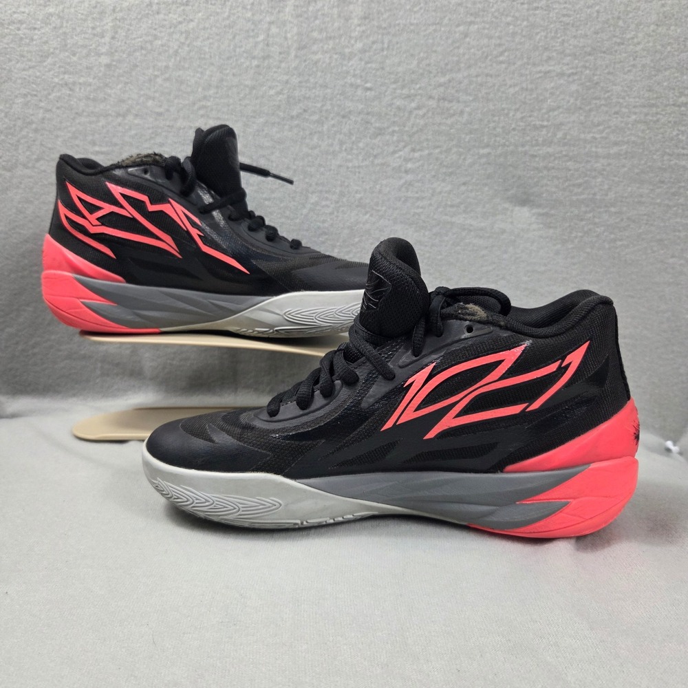 Puma MB.02 Phenom LaMelo Ball Black Sunset Glow Basketball Shoes 378287-01 US 8